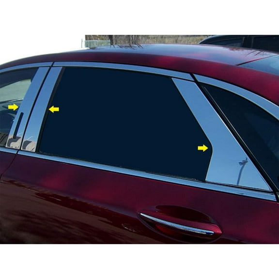 Quality Auto Accessories 6 Pc Stainless Steel Trim for Lincoln MKZ w/Pad