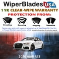 thumbnail image 2 of 2020 Audi RS3 Beam Wiper Blades Wipers w/1yr Warranty (Set of 2) (WiperBladesUSA), 2 of 5