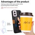 thumbnail image 5 of Compatible with Moto G Power 5G 2024 Wallet Case with RFID Blocking Card Holder,With Wrist Strap Kickstand, PU Leather Flip Case with Magnetic Closure, Shockproof Interior Protective Cover,Black, 5 of 14