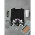 thumbnail image 3 of Chakra Meditation Mandala Graphic Men Black T-Shirt, Male Medium, 3 of 4