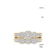 thumbnail image 2 of 1 Carat T.W. Diamond Cluster 10kt Yellow Gold Engagement Ring Set, 2 of 2