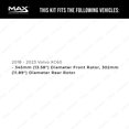thumbnail image 2 of Max Advanced Brakes - Brake Kit for 2018 2019-2021 Volvo XC60 w/ 13.58" Dia Fr Rotor 11.89" Dia Rear Rotor Front and Rear Replacement Geomet Coated Disc Brake Rotors and Ceramic Brake Pads, 2 of 9