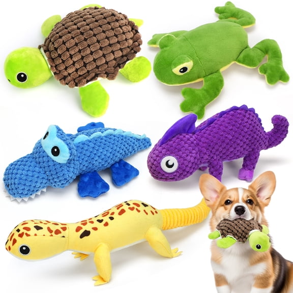 Prime Pets Dog Toys, 5pcs Dog Squeaky Toys, Plush Stuffed Animal Dog Chew Toys for Small Large Dog