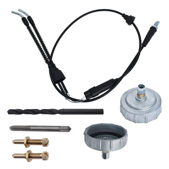 Labwork Thumb Throttle Cable & Caps Kit Fit for 1987-2006 Yamaha Banshee YFZ350 Series ATVs