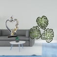 thumbnail image 2 of Figura de pareja besándose con hojas de palma, placa de pared de madera, decoración de pared tropical y material de madera, adecuada para sala de esta, 2 of 8
