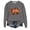 Gray, variant on Gunia Pumpkin Halloween Sweatshirt Women Unisex Graphic Print Long Sleeve Hoodless Crewneck Sweatshirt Casual Pullover Tops Fashion Streetwear Fall Trendy Clothes Grey S-2Xl