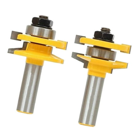

2pcs Carbide Rail And Stile Bits Ogee 1/2 Inch Tenon Cutter Woodworking Tools Wood Chipboard Plywood