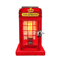 Vintage London Telephone Booth Wax Warmer for Scented Wax Melts, Wax Burner for Harry Potter Door Cover Decor Office Decorations Gifts