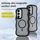 thumbnail image 2 of For Samsung Galaxy S25 S24 Case Compatible with MagSafe TPU + PC Phone Back Cover Skin Touch Wave Sh, 2 of 5