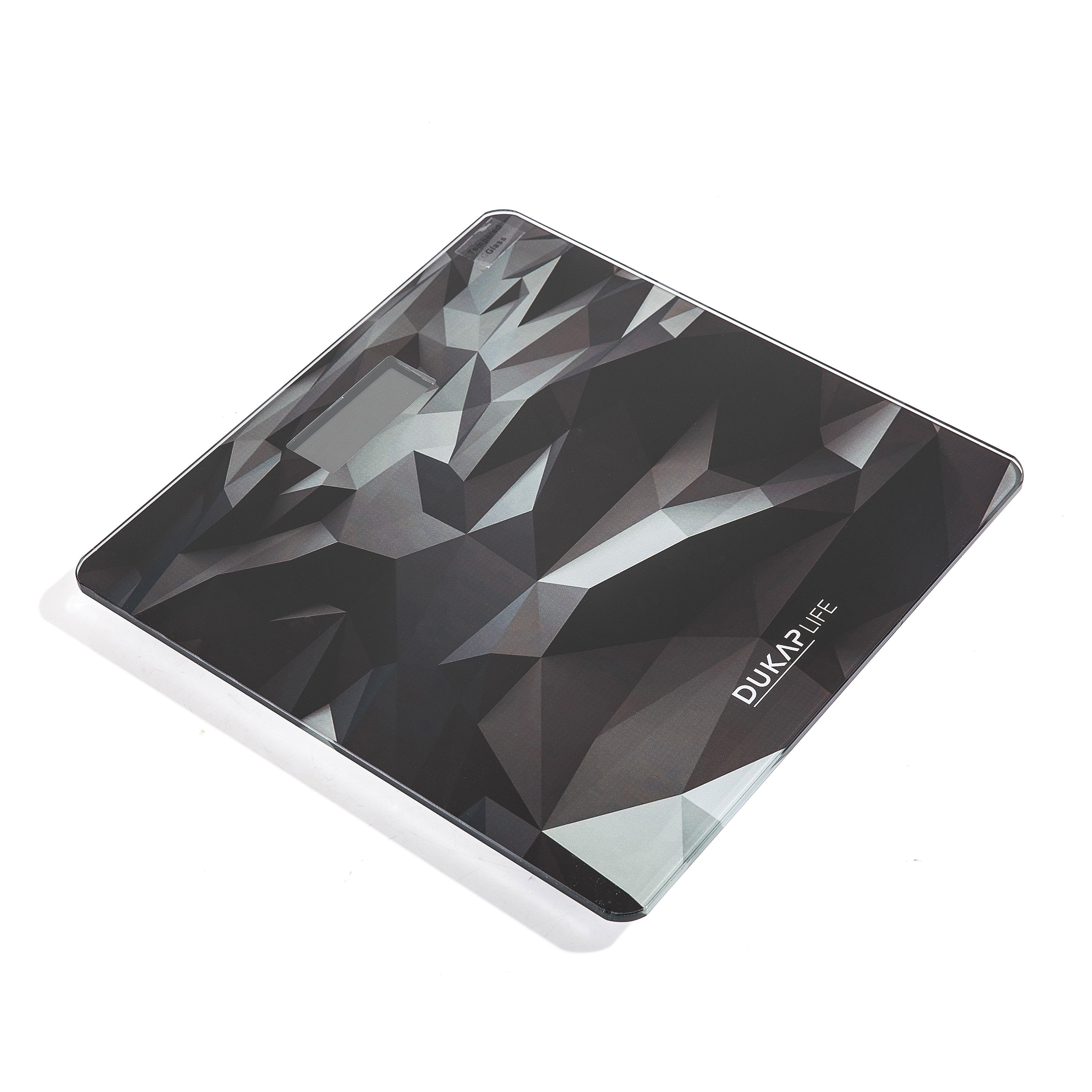 DUKAP LIFE Unique Digital Bathroom Body Weight Scale with LCD Screen Display - Black Design