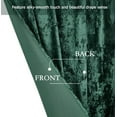 thumbnail image 4 of Chezmoi Collection Lux Forest Green Crushed Velvet Curtains 2 Panel Set, Room Darkening Luxury Distressed Velvet Rod Pocket Window Drapes for Living Room Bedroom 50" W x 72" L, 4 of 9