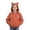 Orange, variant on Hoodies for Teen Girls Kids Cute Bear Ear Pullover Oversized Long Sleeve Sweatshirt Winter Warm Tops Outwear with Pocket