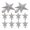 Silver, variant on DiMaddie 10 Pcs Star Christmas Tree Topper Star Ornament for Christmas Trees Sparkling Tree Topper for Christmas Stylish Tree Toppers