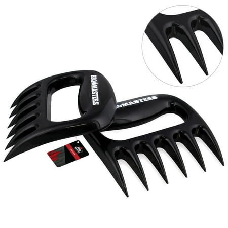 Rogers Meat Fork - BBQ Masters Meat Claws (Set of 2) - Pulled Pork Bear Claw Meat Shredder Forks - Safely Pull, Shred, Carve and Lift Pork