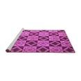 thumbnail image 2 of Ahgly Company Machine Washable Indoor Round Abstract Purple Modern Area Rugs, 5' Round, 2 of 4