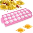 thumbnail image 4 of pitrice 10/21 Holes Square Dumpling Maker Pastry Tools DIY Tool for Heat-resistant Baking Mold Cake Decoration for Home Bakery 10 Grid/Round 10 Grid/Square 1Set, 4 of 6