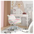 thumbnail image 2 of Fluffy Office Chair, Swivel Desk Chair with Armrests & Casters - Colorful Fuzzy Computer Chair for Teens, Kids, Home Office, Gaming - Adjustable Height, 2 of 5