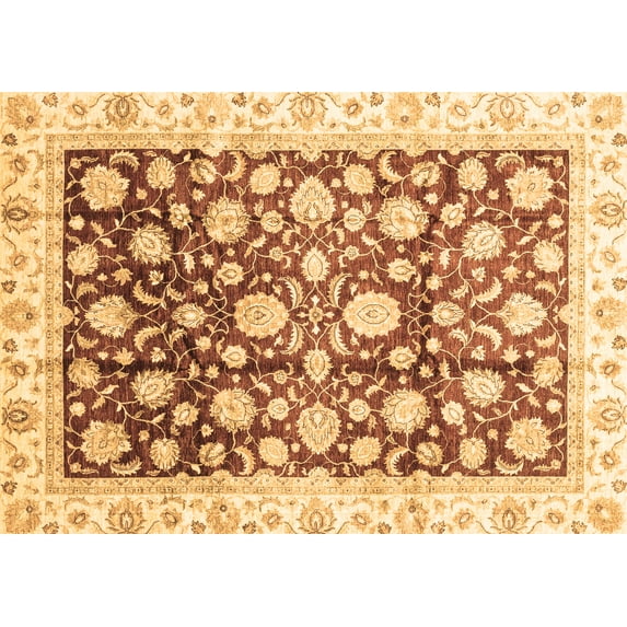 Ahgly Company Indoor Rectangle Oriental Brown Traditional Area Rugs, 3' x 5'