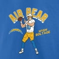 thumbnail image 4 of Men's Justin Herbert Powder Blue Los Angeles Chargers Player Illustrative Pack T-Shirt, 4 of 4
