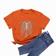 thumbnail image 4 of Godom Women Cute Halloween Ghost Tshirts Funny Short Sleeve Fall Shirt Tops, 4 of 6