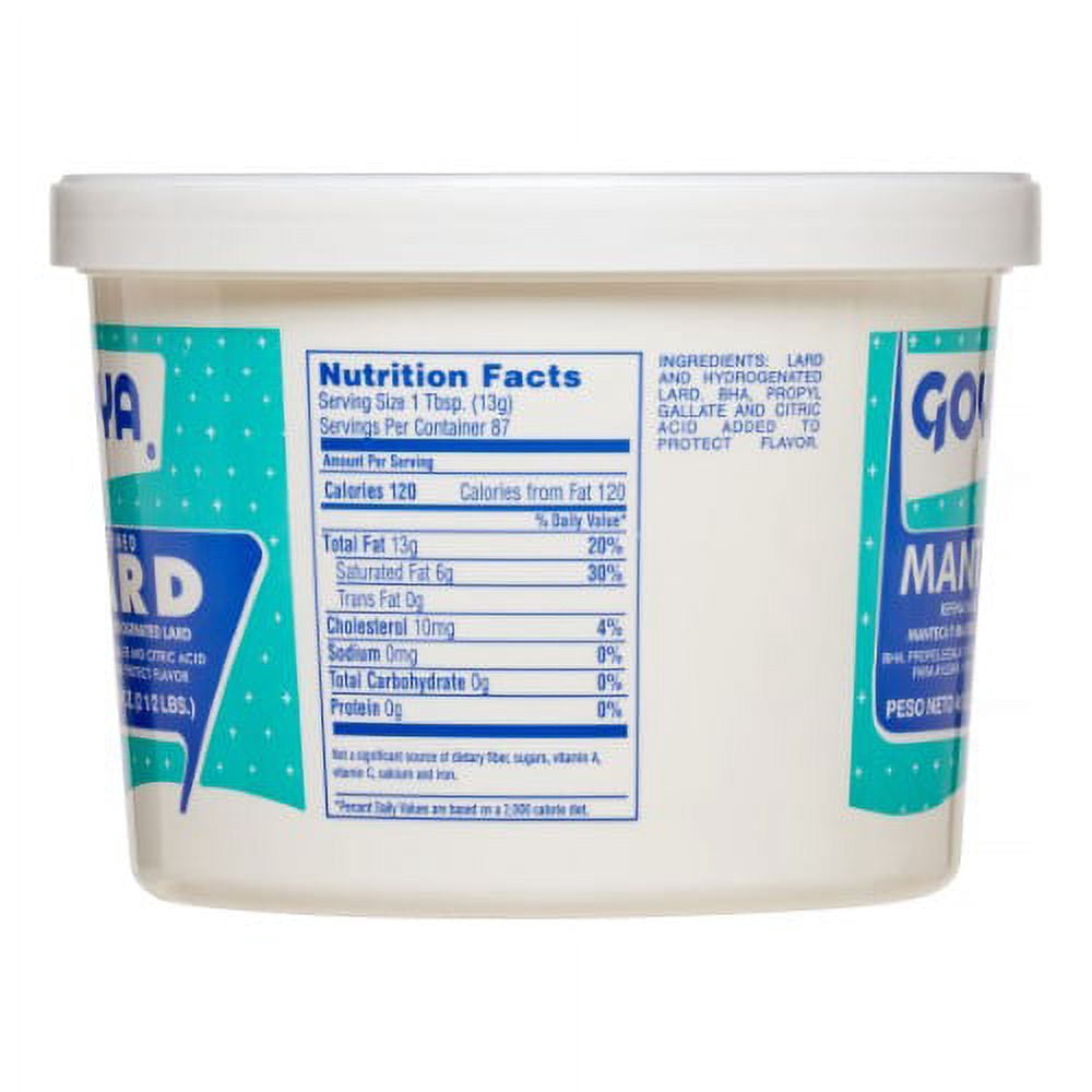 Goya Manteca Lard, 40 Oz