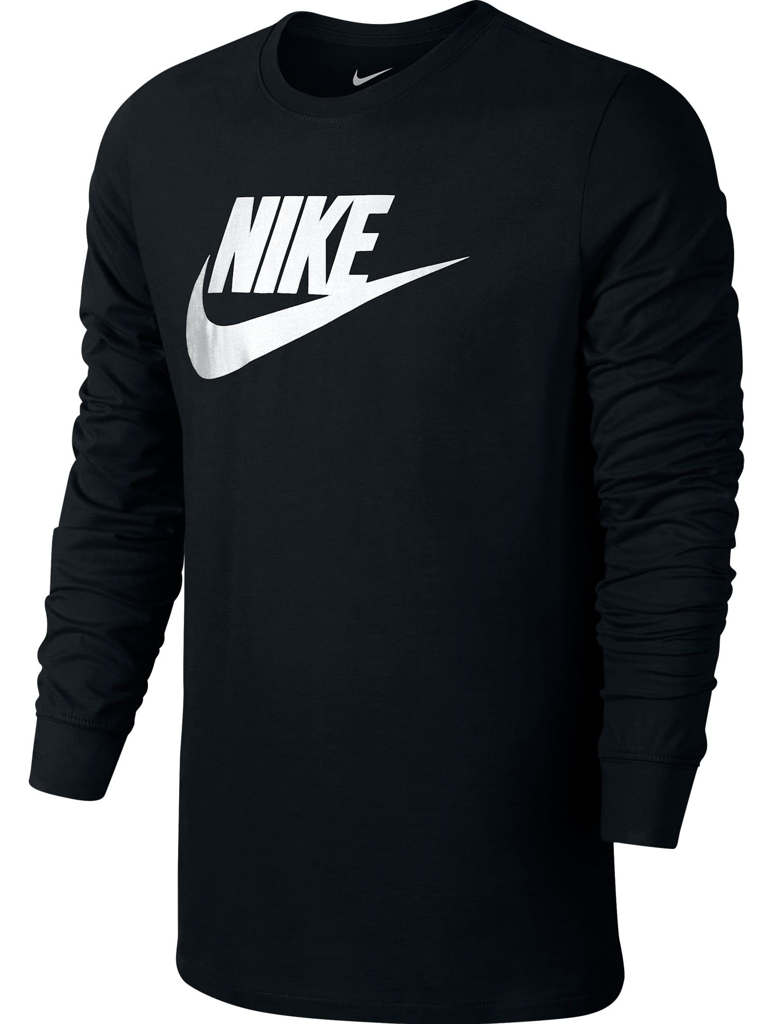 Nike - Nike Futura Icon Long Sleeve Men's T-Shirt Black/White 708466 ...