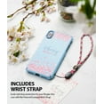 thumbnail image 2 of Ringke Slim (Cherry Blossom) Case Compatible with iPhone X, Solid Sakura Petal Fashionable Design Cover with Wrist Strap - Sky Blue, 2 of 9