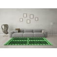 thumbnail image 3 of Ahgly Company Indoor Rectangle Abstract Emerald Green Modern Area Rugs, 5' x 7', 3 of 4