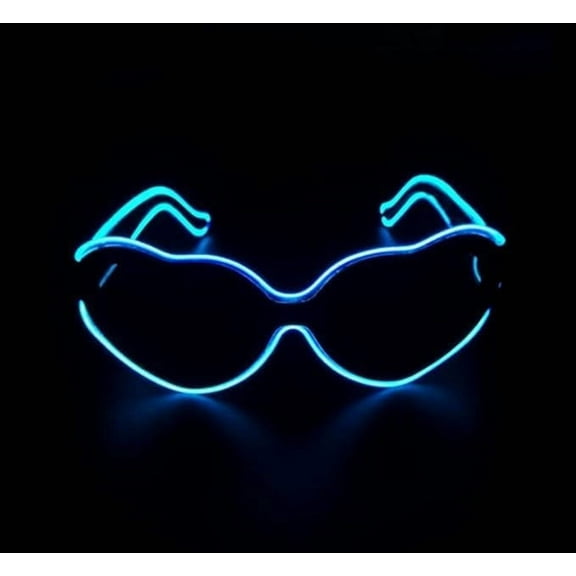 WE Light Up Glasses Neon El Wire LED Light Up Eyeglasses Sunglasses Eyewear Battery,Glasses for Rave Party