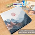 thumbnail image 4 of FORMRS 3 Ring Photo Album 4"x6" Self Adhesive Large Capacity PU Leather Cover, Art Mountain and Sun Pattern, 4 of 8