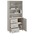 thumbnail image 2 of vidaXL Buffet Haut HAMAR Bois Massif Pin Blanc, 2 of 5