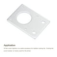 thumbnail image 4 of Uxcell Stepper Motor Mounting Bracket Mount Plate 42mm Silver Tone for 3D Printer 2 Pack, 4 of 5