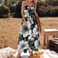 thumbnail image 2 of Nostalgic Vintage Floral Design Sleeveless Dress Woman Fashion Long Dresses Women's Summer Suit Dress 2025, 2 of 7