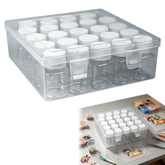Clearance Under $1.96 Bead Storage Box, Craft Organizer Case, Portable Storage Container for Beads and Small Crafts, A