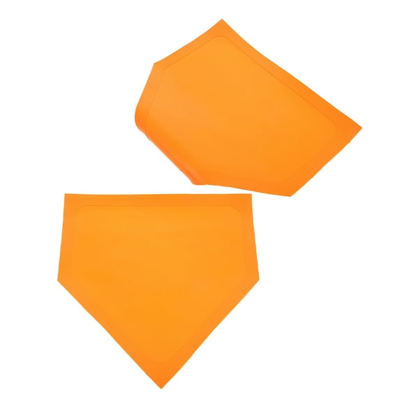 GOOHOCHY 2pcs Softball Home Plate Baseball Throw Down Bases Marker Plate For Baseball Softball Pitching Hitting Training Kickball Base