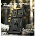 thumbnail image 2 of Dexnor for Samsung Galaxy S25 Ultra Case with Built-in Slide Camera Cover & Screen Protector & Kickstand, Shockproof Rugged Case Full-Body Bumper Protective Cover for Galaxy S25 Ultra 2025, Black, 2 of 7