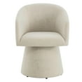 thumbnail image 5 of Spruce & Spring Modern Swivel Dining Chair with Sheltering Back and Cushioned Seat No Assembly, Single, Beige, 5 of 14