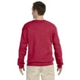 thumbnail image 2 of Jerzees Men's Fleece Sweatshirt, Vintage Heather Red, Small, 2 of 6