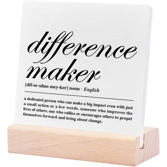 Ceramic Sign 4x4Inch Friends Thank You Appreciation Gifts For Teachers Coworkers Mentor Retirement Leaving Going Away New Job Gift For Leader Boss Colleague Plaque Sign with Wood Stand Desk Decor