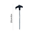 thumbnail image 2 of THOPBPRK Spiral Ground Anchor with Rotating Handle for Camping Tents and Beach Umbrellas Heavy Duty Outdoor Stakes for Canopy Tie Downs and Gardening Support Accessories, Saffron, 2 of 7