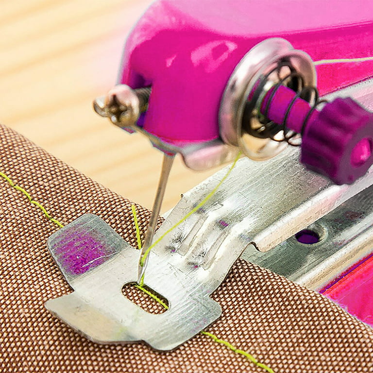 solacol Mini Sewing Machine Fabric for Sewing Fabrics for Sewing Portable  Needlework Cordless Mini Hand-Held Clothes Fabrics Sewing Machine 