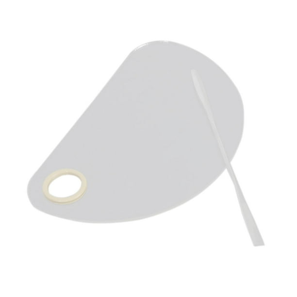 Paleta de mezcla cosmética acrílica, con de 15 cm, paleta de mezcla de crema de color, herramienta profesional, paleta de arte de uñas para Semicírculo Sunnimix paleta de mezcla