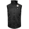 thumbnail image 3 of Men's ActionHeat  Black Pittsburgh Steelers 5V Softshell Battery Heated Full-Zip Vest, 3 of 7
