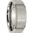 thumbnail image 4 of Titanium Satin And Brushed 8mm Beveled Edge Band (Size 12) Made In China tb13-12, 4 of 5