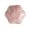 Pinks, variant on Scalloped Leaf Shape Ceramic Plate for Earrings Keys on Desk