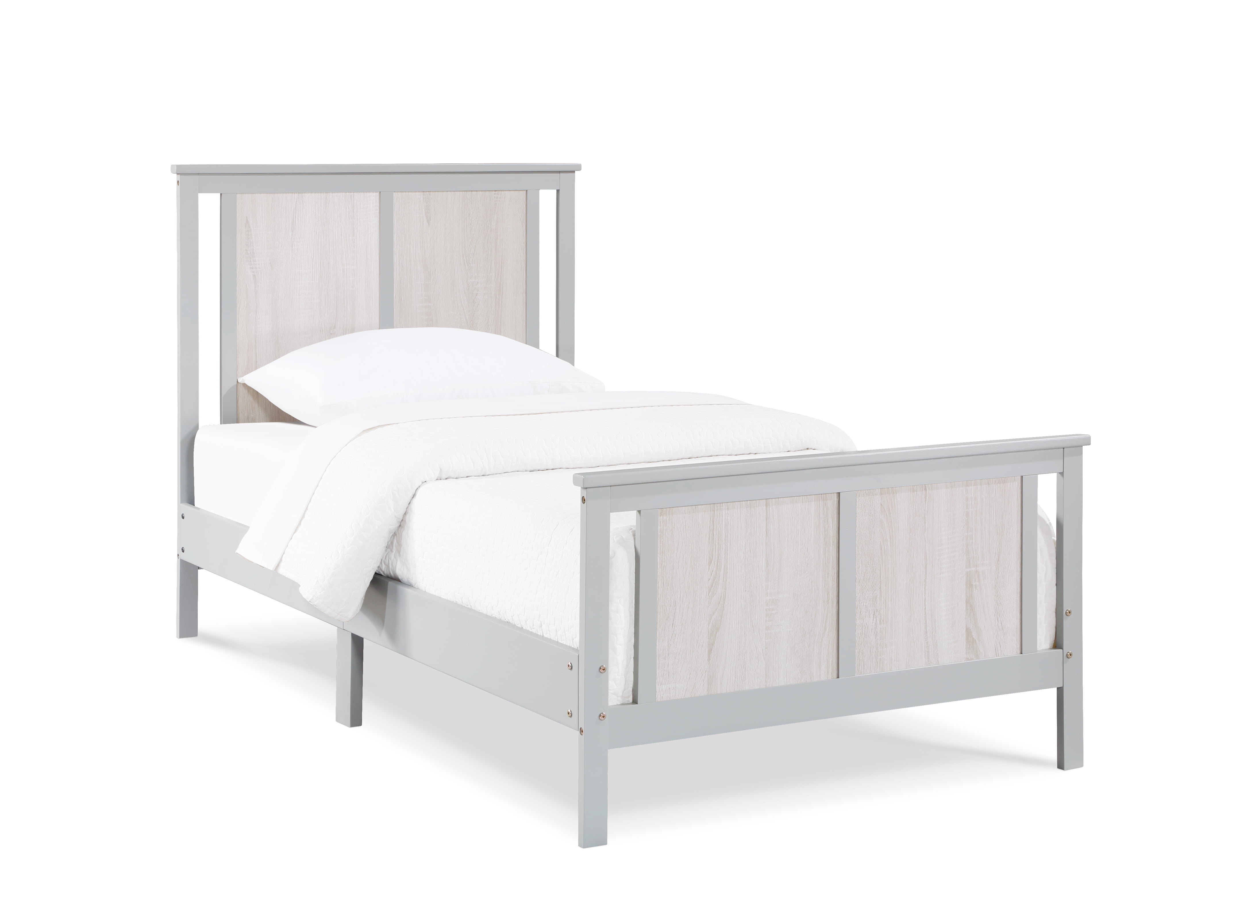Olive & Opie Connelly Twin Bed Gray/Rockport Gray