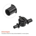 thumbnail image 4 of Unique Bargains 8 x 6mm Connector Anti Drip Device for Irrigation System Plastic Black 10 Pack, 4 of 4