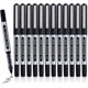 thumbnail image 1 of Liquid Ink Rollerball Pens, 12 Pack 0.5mm Stick Ballpoint Black Gel Pens for Adult Writing Note Taking School & Office Supplies, 1 of 5