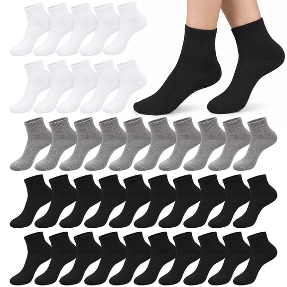 Loritta Women Ankle Socks 20 Pairs, Colorful Breathable Daily Casual Socks for Women, Size 9-11