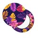 thumbnail image 2 of Balery Purple Flower Fundas de asiento para taburete de bar redondo de tela de terciopelo ajustables que protegen de arañazos y manchas para sillas de 14 a 17 pulgadas.-14 inch, 2 of 7